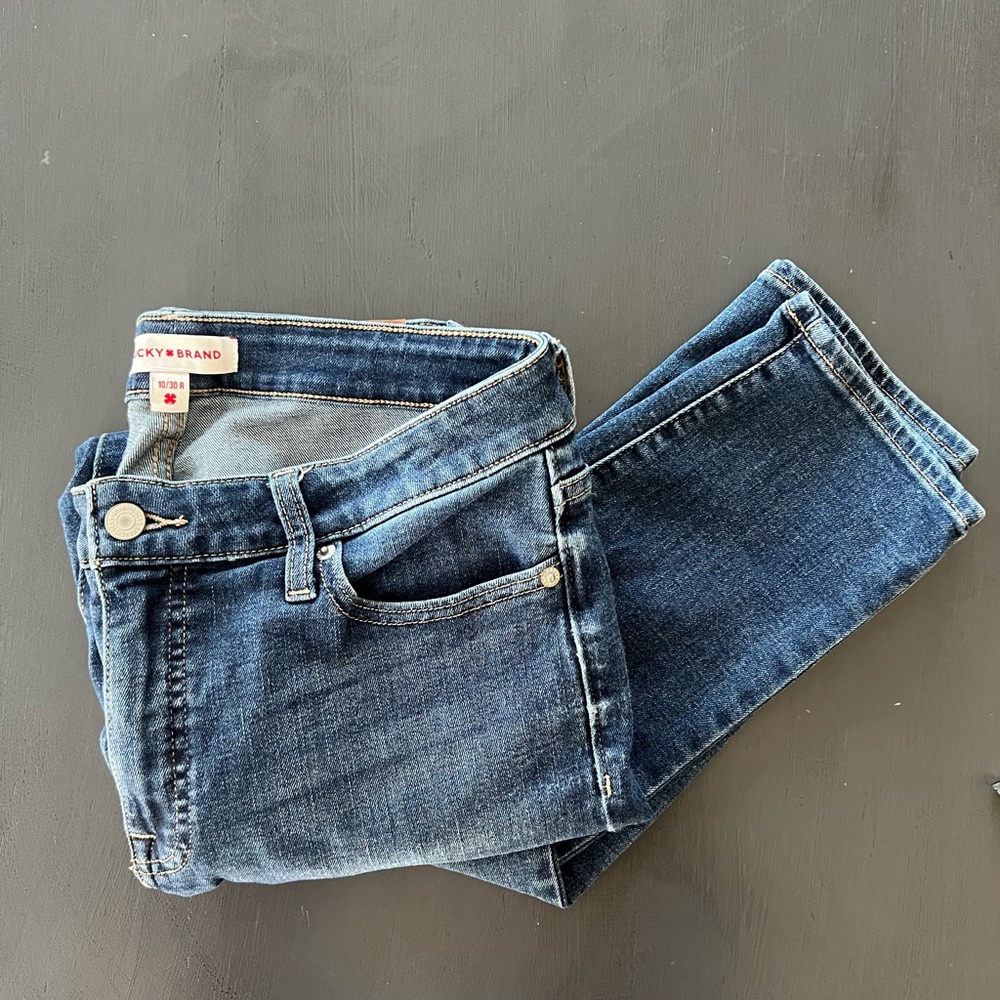 Lucky Brand Women's Dark Blue Straight Leg Jeans